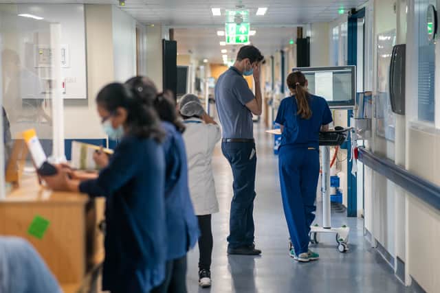 Bed-blocking and discharge delays in hospitals across England has been caused by hold-ups in transport, medicines and paperwork, according to new data from NHS England. (Credit: PA Wire)