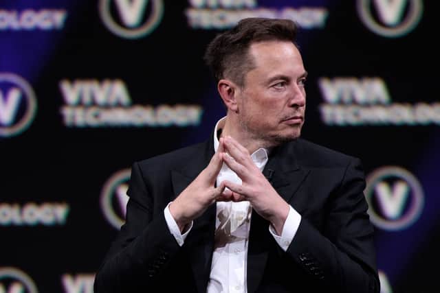 SpaceX, Twitter and electric car maker Tesla CEO Elon Musk attends an event during the Vivatech technology startups and innovation fair at the Porte de Versailles exhibition centre in Paris, on June 16, 2023. (Photo by JOEL SAGET / AFP) 