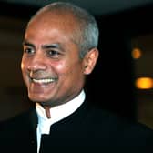 British newsreader, journalist and television news presenter, George Alagiah, arrives to attend the The Asian Awards, at the Grosvenor House Hotel in central London on October 26, 2010. The awards recognise and reward exemplary achievements across 11 categories, from business to sport, and are open individuals born in, or with direct family origins in, India, Pakistan, Sri Lanka or Bangladesh.   AFP PHOTO / CARL COURT (Photo credit should read Carl Court/AFP via Getty Images)