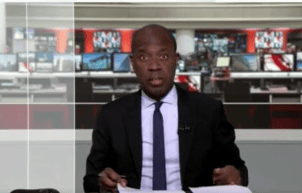 BBC News at One presenter Cliver Myrie choked up as he paid tribute to his colleague George Alagiah