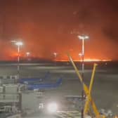 Palermo Airport in Italy was forced to temporarily close due to a wildfire (Photo: Aeroport di Palmero)