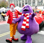 Grimace and Ronald McDonald (Getty)