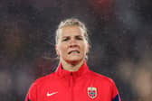 Ada Hegerberg left the field prior to kick off for Norway. Cr: Getty Images.