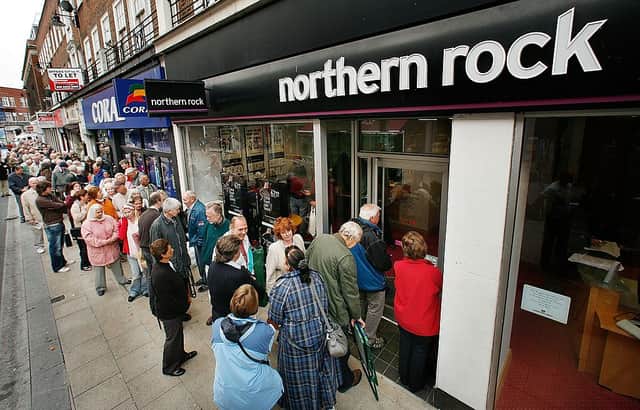 The run on Northern Rock in 2007. Credit: Getty