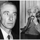 J. Robert Oppenheimer (left) and Einstein are two of the most well-known scientists of all time.