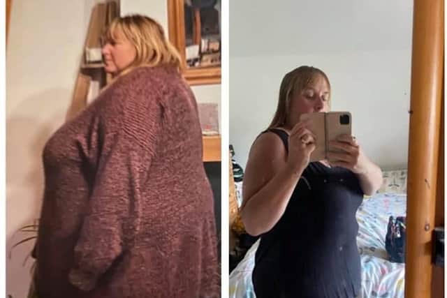 Emma Witney before and after weightloss