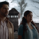 Ajay and Disha stand in the grounds of Auschwitz concentration camp in Amazon Prime film Bawaal