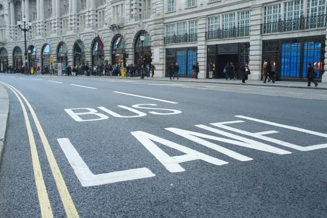 Local councils across the UK are making millions of pounds from fining motorists who stray into bus lanes (Photo: Adobe)