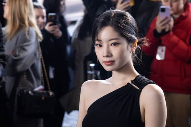 South Korean singer and rapper Dahyun attends the Michael Kors show during New York Fashion week in New York on February 15, 2023. (Photo by Yuki IWAMURA / AFP) (Photo by YUKI IWAMURA/AFP via Getty Images)