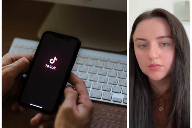 Aoife Mcmorrow (pictured right) went viral on TokTok after admitting to being drunk at a work event due to nerves about meeting new colleagues - but experts have explained how to combat the nerves without the help of alcohol. Photo by Adobe Photos (left) and TikTok/Aoife Mcmorrow (right).