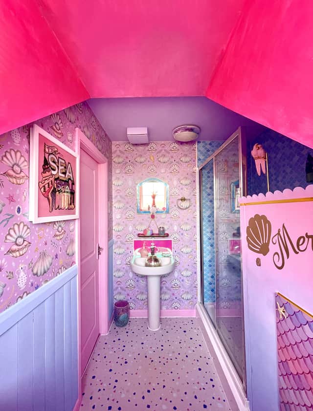 The mermaid bathroom. Photo by SWNS.