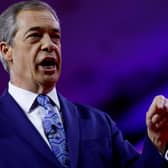 NATIONAL HARBOR, MARYLAND - MARCH 03: Nigel Farage, former Brexit Party leader, speaks during the annual Conservative Political Action Conference (CPAC) at the Gaylord National Resort Hotel And Convention Center on March 03, 2023 in National Harbor, Maryland. The annual conservative conference entered its second day of speakers including congressional members, media personalities and members of former President Donald Trump's administration. President Donald Trump will address the event on Saturday.  (Photo by Anna Moneymaker/Getty Images)