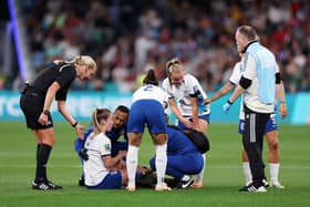 Keira Walsh was injured in England's win over Denmark on Friday. Cr: Getty Images