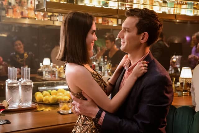 Laura Marano as Cami and Scott Michael Foster as Paul in Choose Love (Credit: Nicola Dove/Netflix)