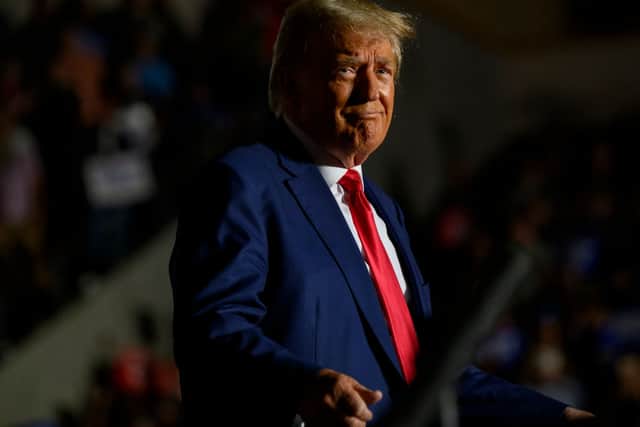 Donald Trump has been charged with plotting to overturn his defeat to President Joe Biden in the 2020 presidential election. (Photo by Jeff Swensen/Getty Images)