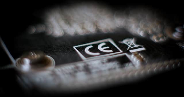 The EU's CE safety mark. Credit: Adobe/Andrei Pozharskiy