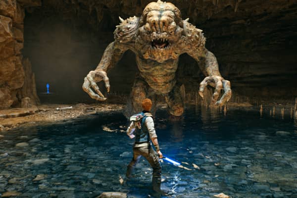 Much like facing down a Rancor, EA has a job on its hands to bring the game to last-gen consoles - but it can be done... (Image: Electronic Arts)