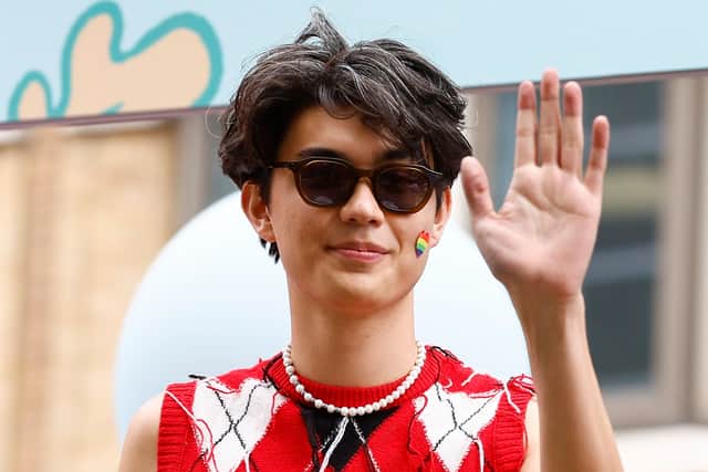 William Gao at Pride in London, July 2023 (Photo: Peter Nicholls/Getty Images for Pride In London)