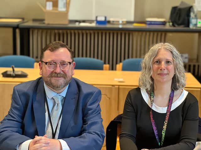 Central Bedfordshire independent councillors Gareth Mackey and Heather Townsend. Credit: Gareth Mackey