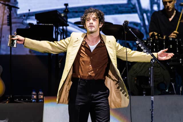  The 1975 has been ordered to pay £2.1 million in damages or face legal action following an on-stage controversy involving its frontman, Matty Healy. (Photo by Mauricio Santana/Getty Images)