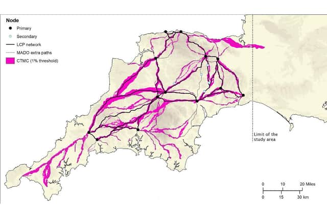 New sections of Roman roads in South West Britain identified through the 2022 National LiDAR Programme data.
