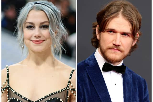 Fans believe actress Phoebe Bridgers and comedian Bo Burnham have been in a relationship for months - and now she may have confirmed it. Photos by Getty Images.
