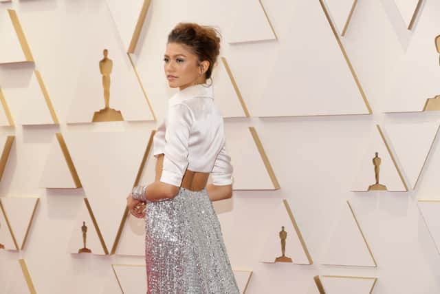 HOLLYWOOD, CALIFORNIA - MARCH 27: Zendaya attends the 94th Annual Academy Awards at Hollywood and Highland on March 27, 2022 in Hollywood, California. (Photo by Mike Coppola/Getty Images)