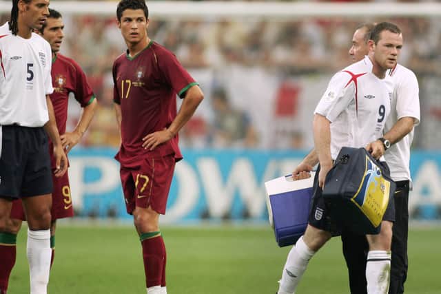 Wayne Rooney was sent off in the World Cup quarter-final 2006. (Getty Images)