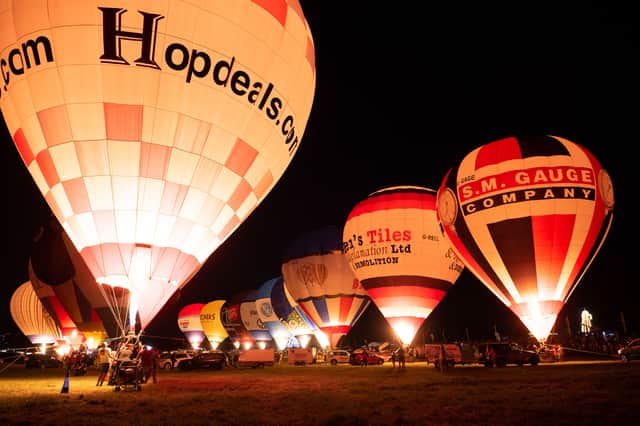 Bristol Balloon Fiesta night glow. Picture: Finnbarr Webster/Getty Images