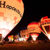 Bristol Balloon Fiesta night glow. Picture: Finnbarr Webster/Getty Images