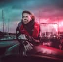 Nicola Walker as Annika Strandhed in Annika, on a boat (Credit: BBC/UKTV/Graeme Hunter)