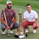 Jon Rahm and Rory McIlroy in 2022 - both will feature in Europe’s Ryder Cup squad