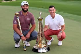 Jon Rahm and Rory McIlroy in 2022 - both will feature in Europe’s Ryder Cup squad