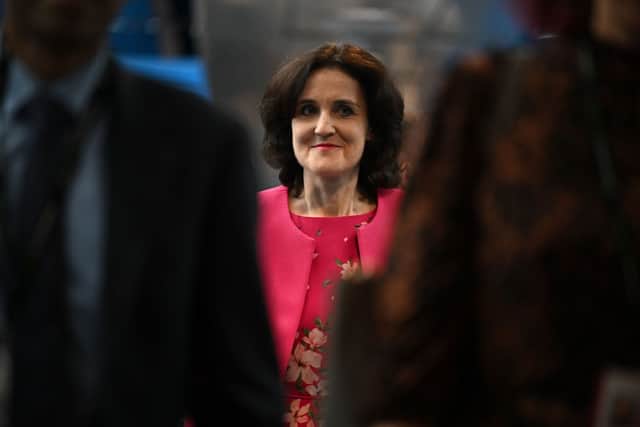Conservative MP Theresa Villiers at the annual Conservative Party Conference in 2022 (Photo by OLI SCARFF/AFP via Getty Images)