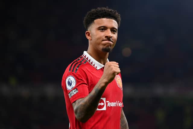 Jadon Sancho arrived at Manchester United from Borussia Dortmund in Germany. (Getty Images)