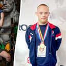 Powerlifter Dan McGauley has been hailed an inspiration after overcoming his disability to win double European gold.