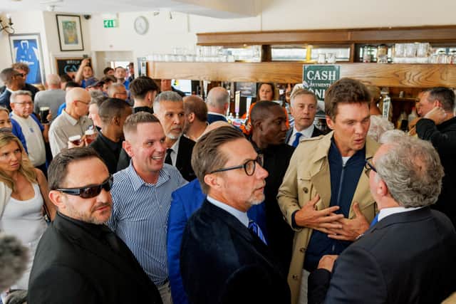 NFL legend Tom Brady made a trip to meet fans of Birmingham City F.C after it was announced that he was a new partial owner of the Championship club. (Credit: Jack Spicer Adams /SWNS)