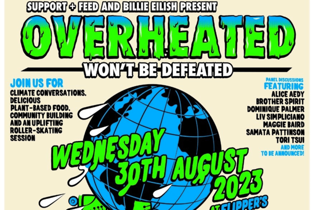 OVERHEATED returns to London once again this month, with Billie Eilish providing words at the event, set to be live-streamed around the world (Credit: Support + Feed)