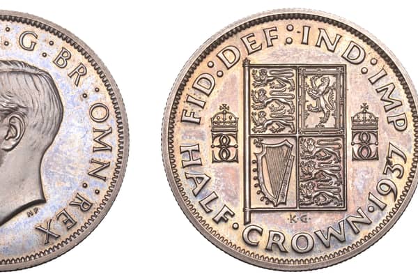 An ultra rare coin minted for one of Britain's shortest-ruling monarchs is expected to fetch up to £200,000 when it goes under the hammer next month. The Edward VIII half-crown coin was minted but never issued due to his controversial abdication - and is one of only six still known to exist.