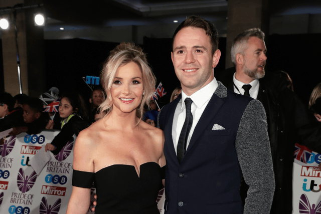Helen Skelton with then husband Richie Myler at the 2017 Pride of Britain awards (Credit: Getty Images)