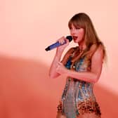Taylor Swift performs during her Eras Tour at Sofi stadium in Inglewood, California, August 7, 2023