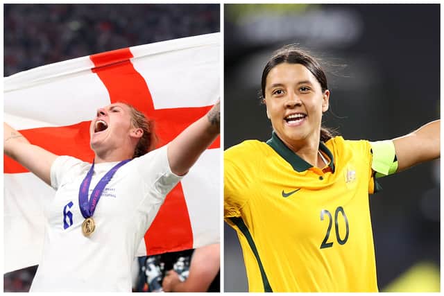 Two Chelsea teammates will face-off at Stadium Australia in Millie Bright and Sam Kerr. (Getty Images)