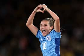 Ella Toone celebrates England's opener. Cr: Getty Images