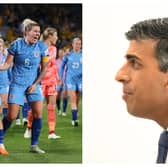 Rishi Sunak has tweeted about England's victory against Australia, but has not mentioned anything about a bank holiday. Photographs by Getty