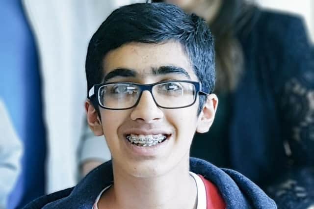 Rohan Godhania, 16, of Ealing, west London, who fell ill after drinking a protein shake on August 15 2020 (PA)