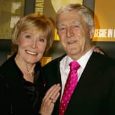 The late Michael Parkinson and wife Mary attended the Music Industry Trust Awards 2005 on November 7, 2005 in London, England. (Photo by Jo Hale/Getty Images)