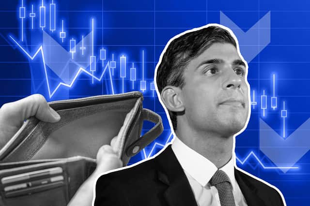 The economy may recover slightly, but it will be too late to save Rishi Sunak. Credit: Getty/Adobe/Mark Hall