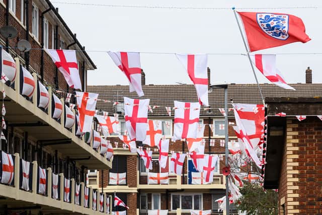 Flags are a popular option to decorate with when showing team spirit. (Credit: Getty Images)