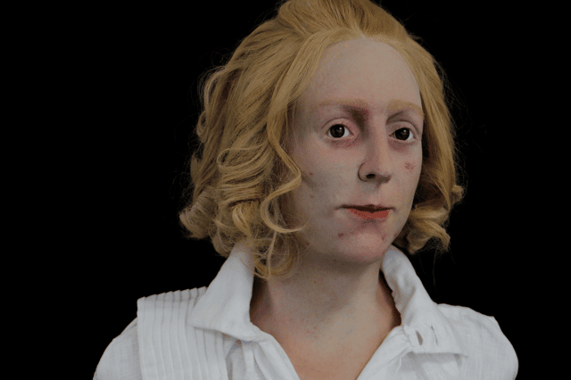 A team at University of Dundee has recreated the face of former royal Bonnie Prince Charlie as how he would have looked during the Jaobite rising. (Credit: Barbora Vesela/University of Dundee/PA Wire)