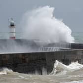 The Met Office has warned of big waves due to Storm Betty